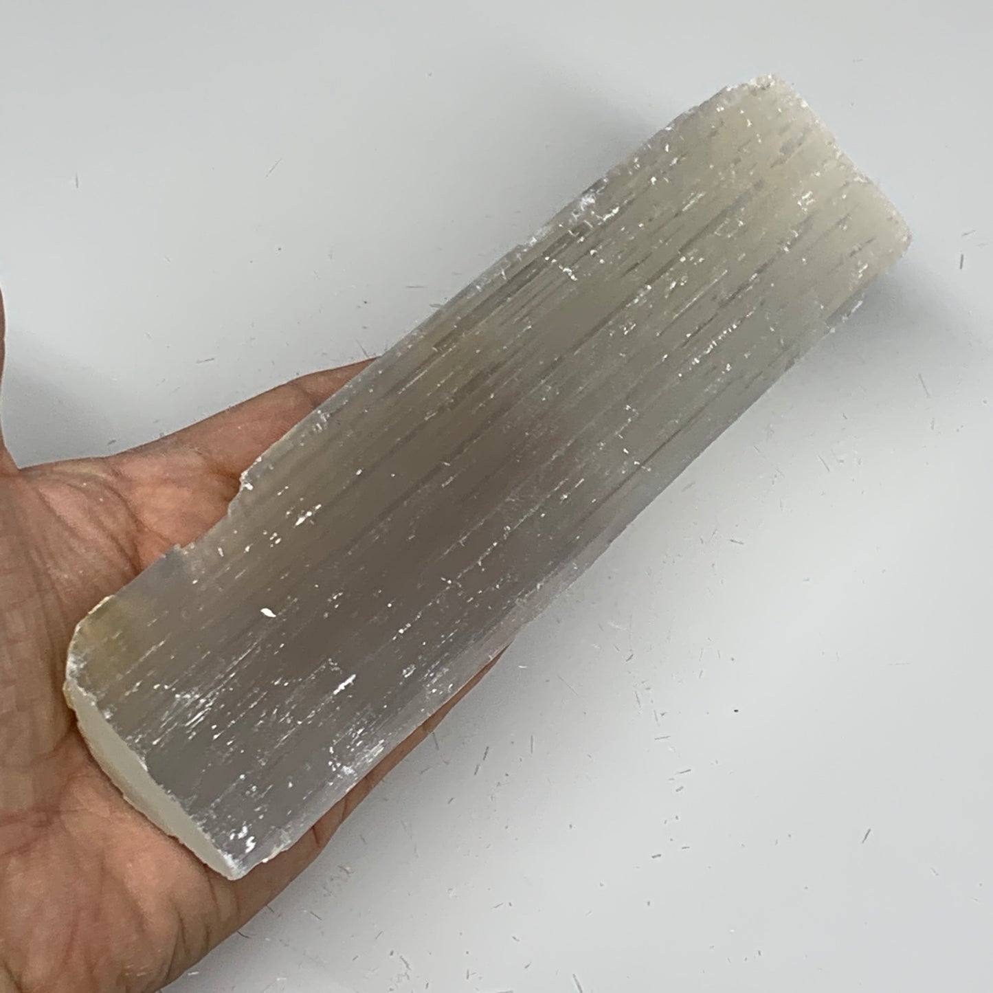 292g, 7.8"x2.1"x0.8", Rough Solid Selenite Crystal Blade Sticks @Morroco,B12243