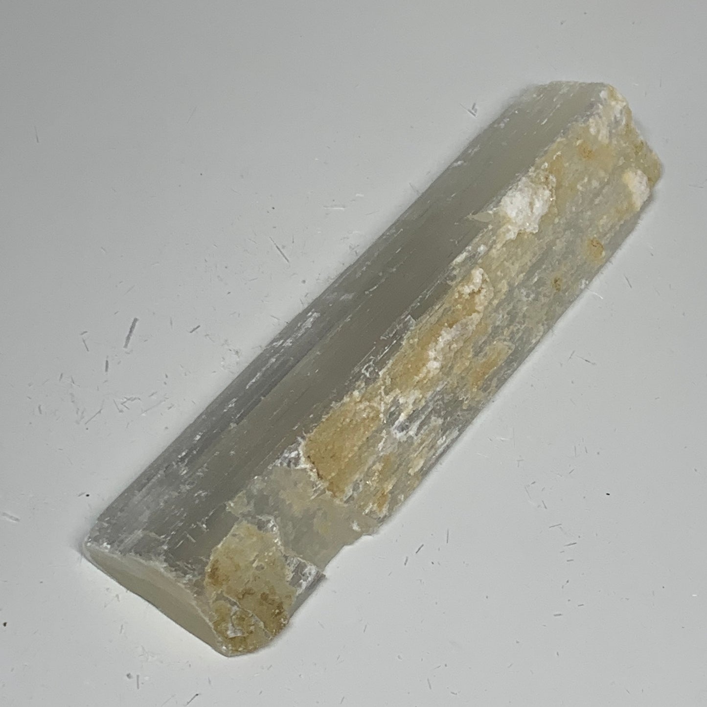 292g, 7.8"x2.1"x0.8", Rough Solid Selenite Crystal Blade Sticks @Morroco,B12243