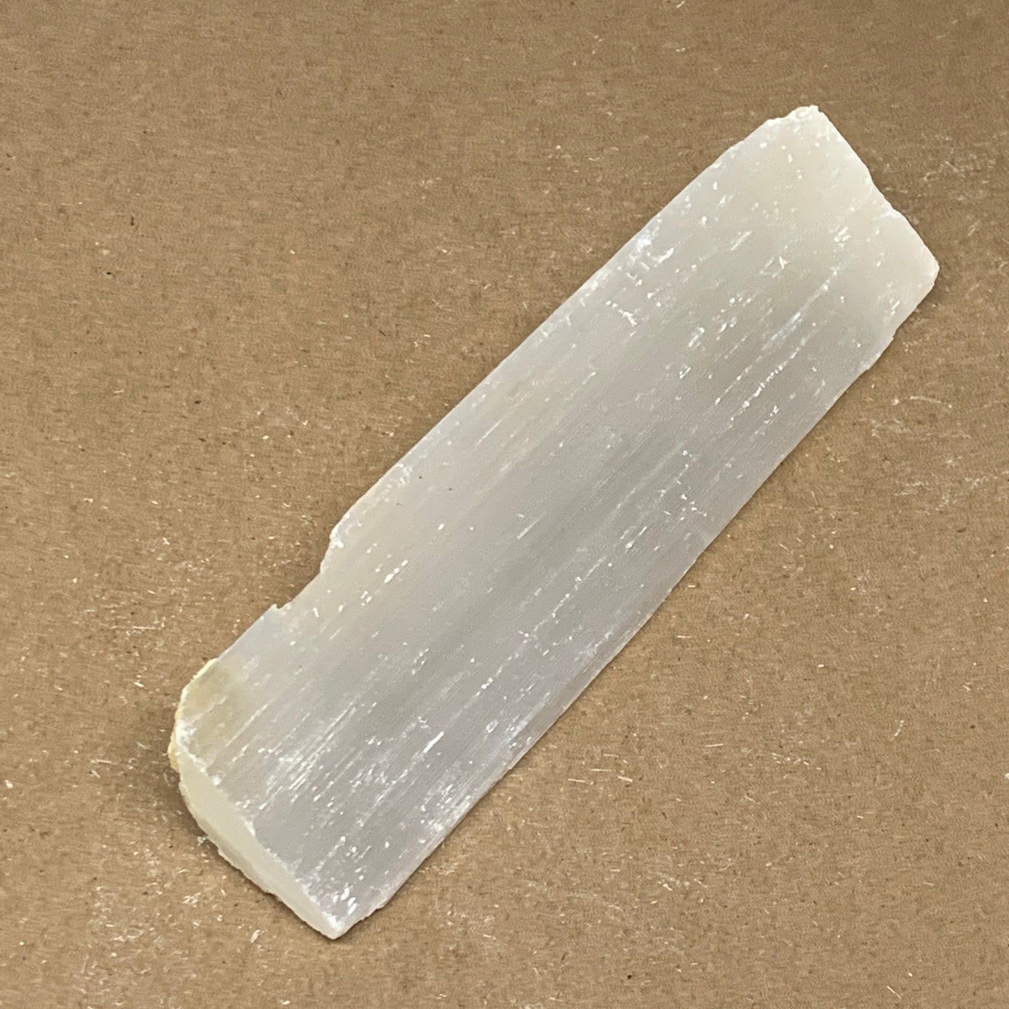 292g, 7.8"x2.1"x0.8", Rough Solid Selenite Crystal Blade Sticks @Morroco,B12243