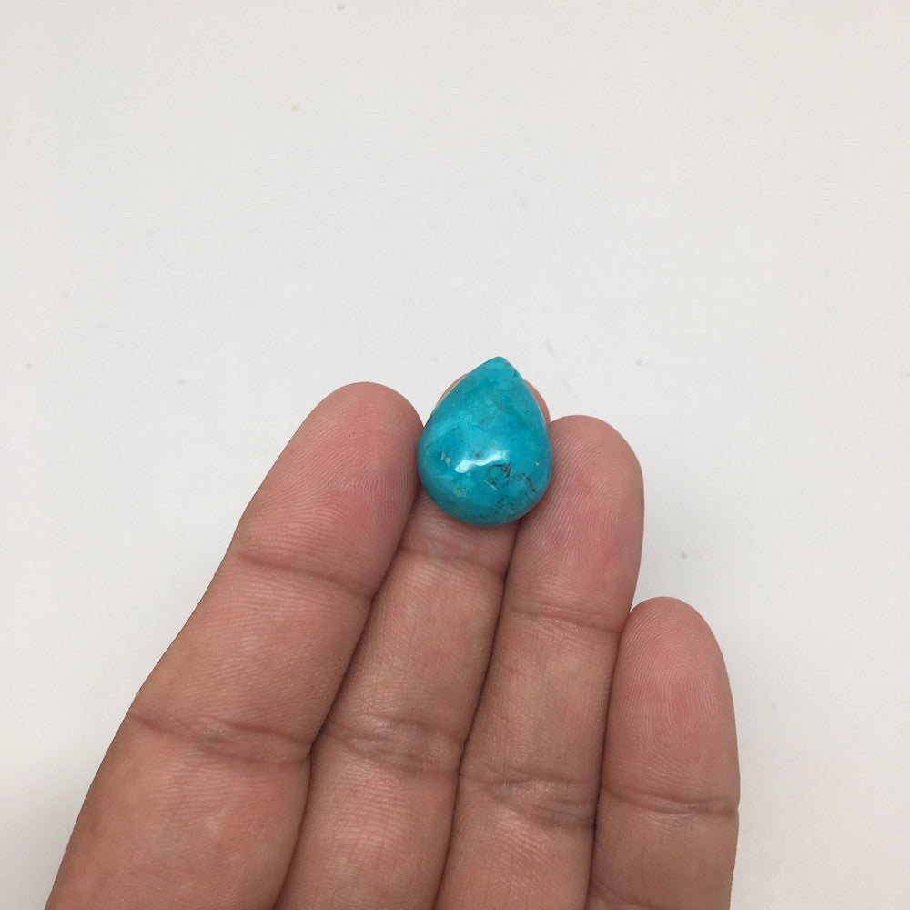 11 cts Natural Teardrop Shape Chrysocolla Cabochon From Mexico, CC24 - watangem.com