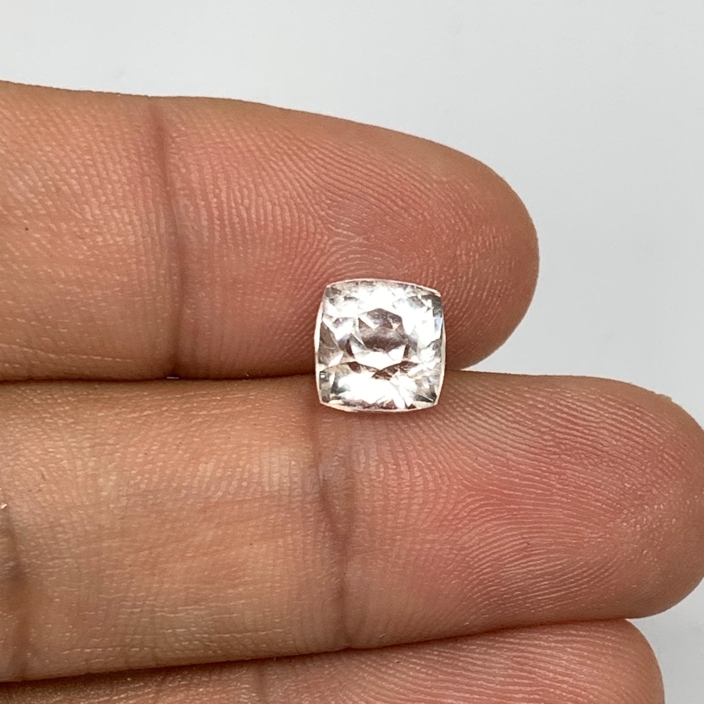 3.08cts, 7mmx7mmx6mm, Kunzite Crystal Facetted Cut Stone @Afghanistan, CTS55