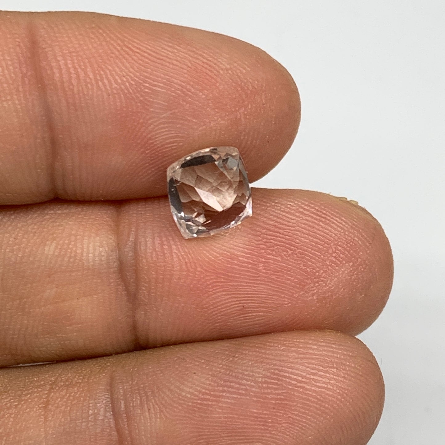 3.08cts, 7mmx7mmx6mm, Kunzite Crystal Facetted Cut Stone @Afghanistan, CTS55