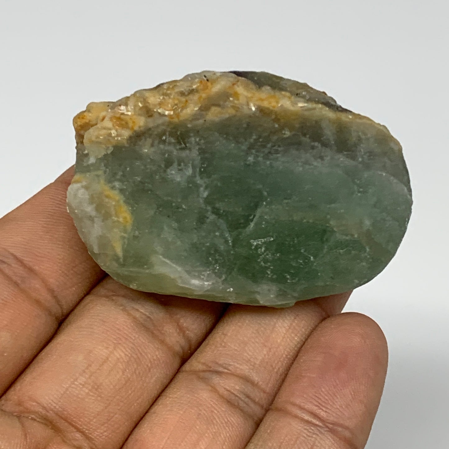 69.8g, 2"x1.4"x1" Fluorite Tumbled Rough Home Decor @Mexico, B18659