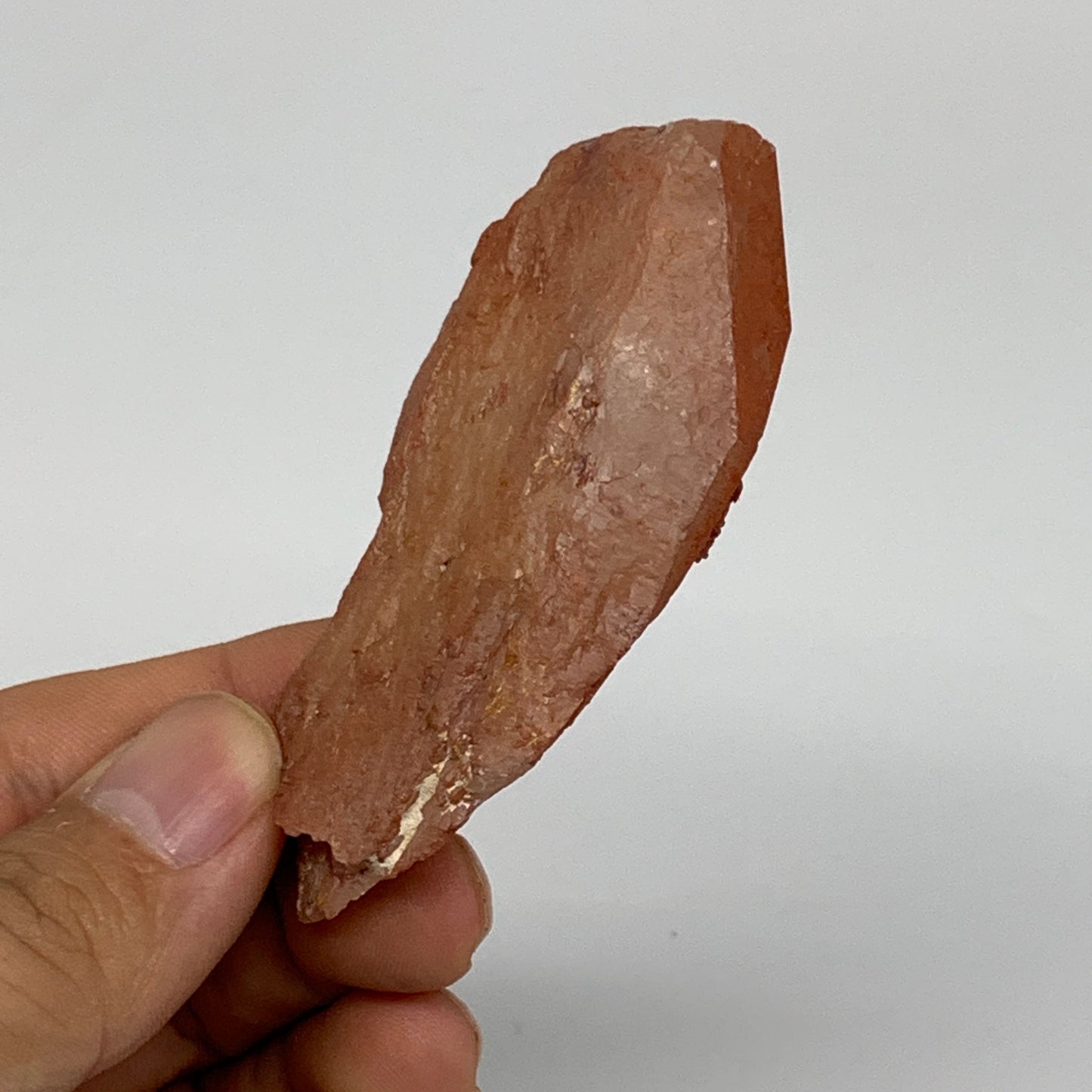 53.2g, 2.8"x1.5"x0.8", Natural Red Quartz Crystal Terminated @Morocco, B11424