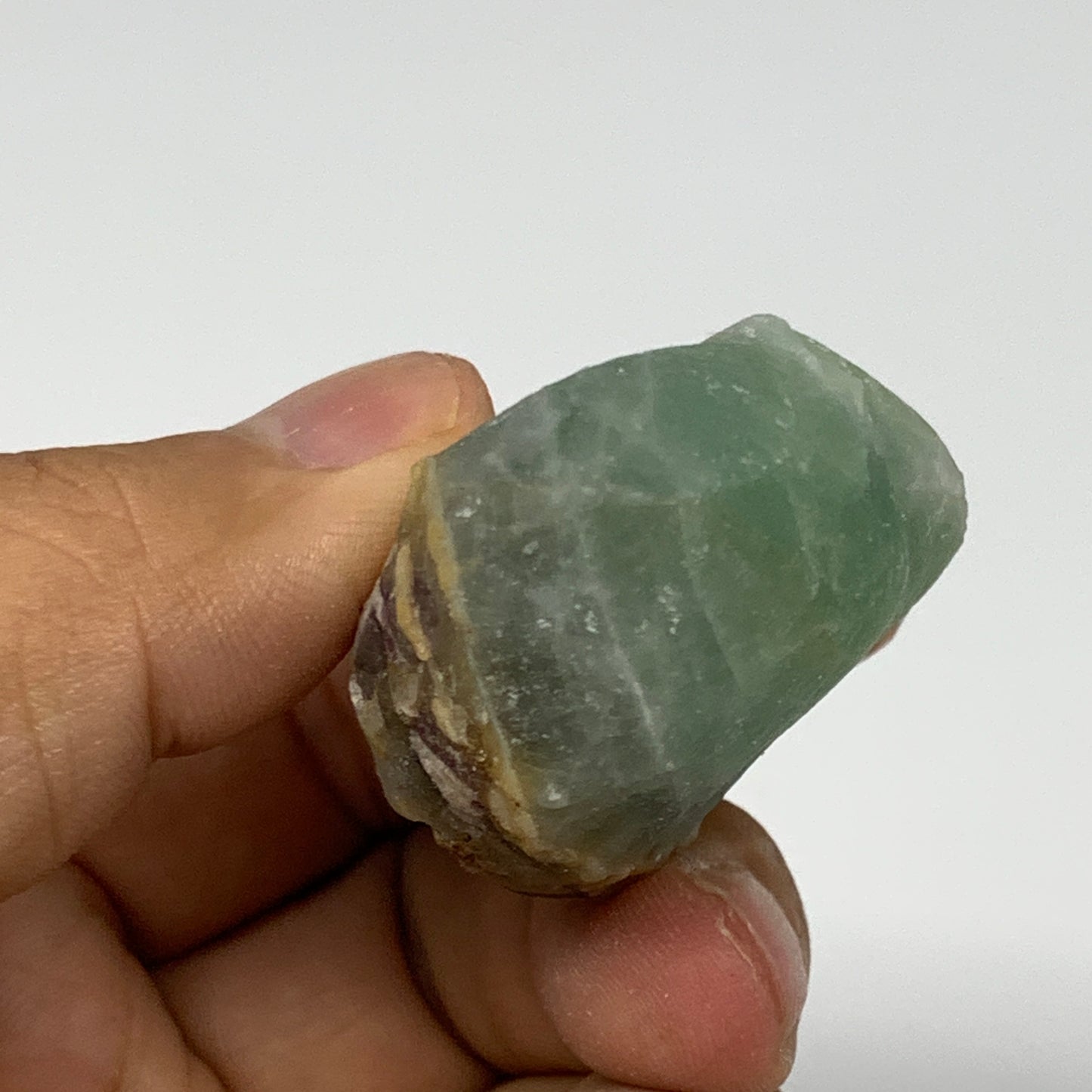 69.8g, 2"x1.4"x1" Fluorite Tumbled Rough Home Decor @Mexico, B18659