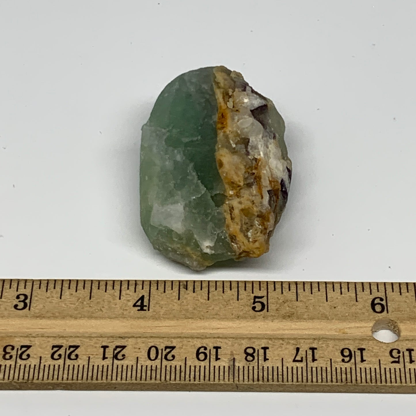 69.8g, 2"x1.4"x1" Fluorite Tumbled Rough Home Decor @Mexico, B18659