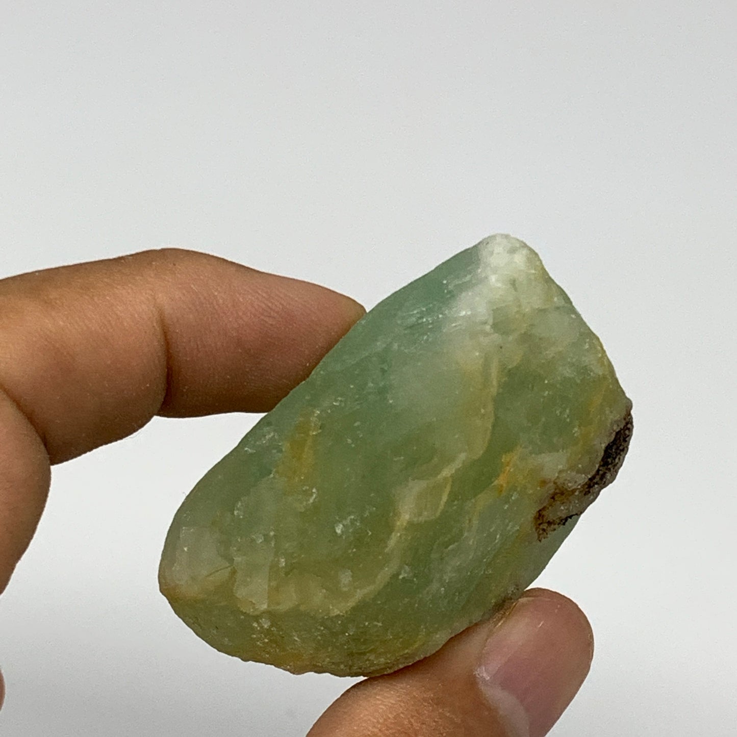 82g, 1.9"x1.5"x1.1" Fluorite Tumbled Rough Home Decor @Mexico, B18664