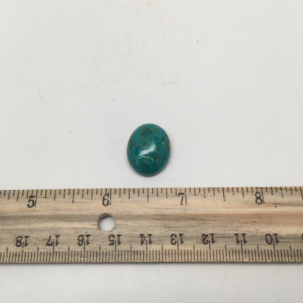 17 cts Natural Oval Shape Flat Bottom Chrysocolla Cabochon From Mexico, CC52 - watangem.com