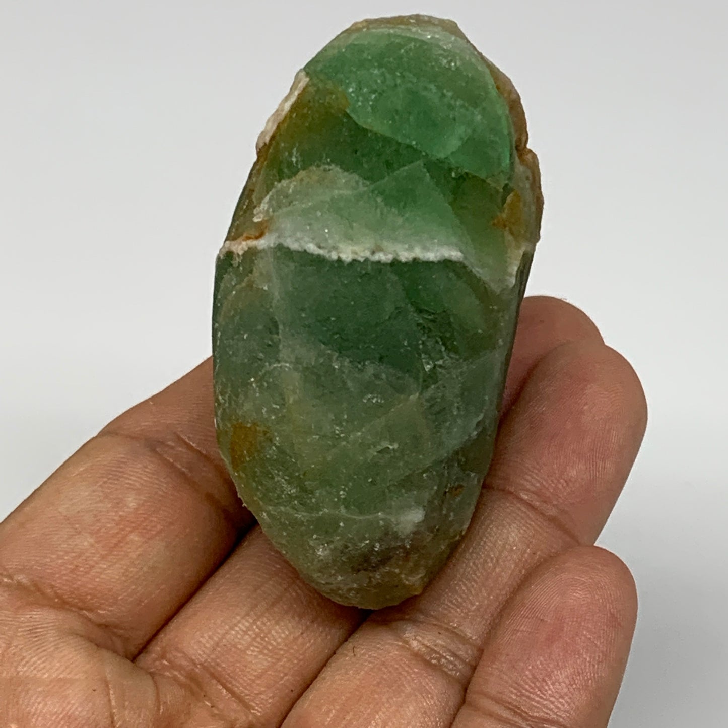 144.8g, 2.5"x1.7"x1.3" Fluorite Tumbled Rough Home Decor @Mexico, B18673