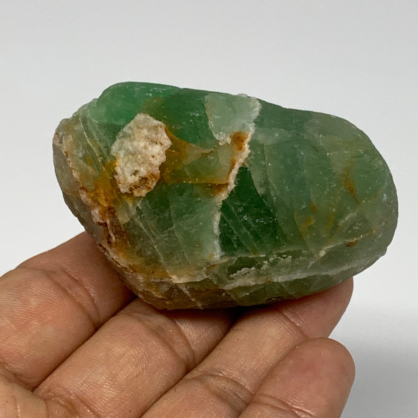 144.8g, 2.5"x1.7"x1.3" Fluorite Tumbled Rough Home Decor @Mexico, B18673