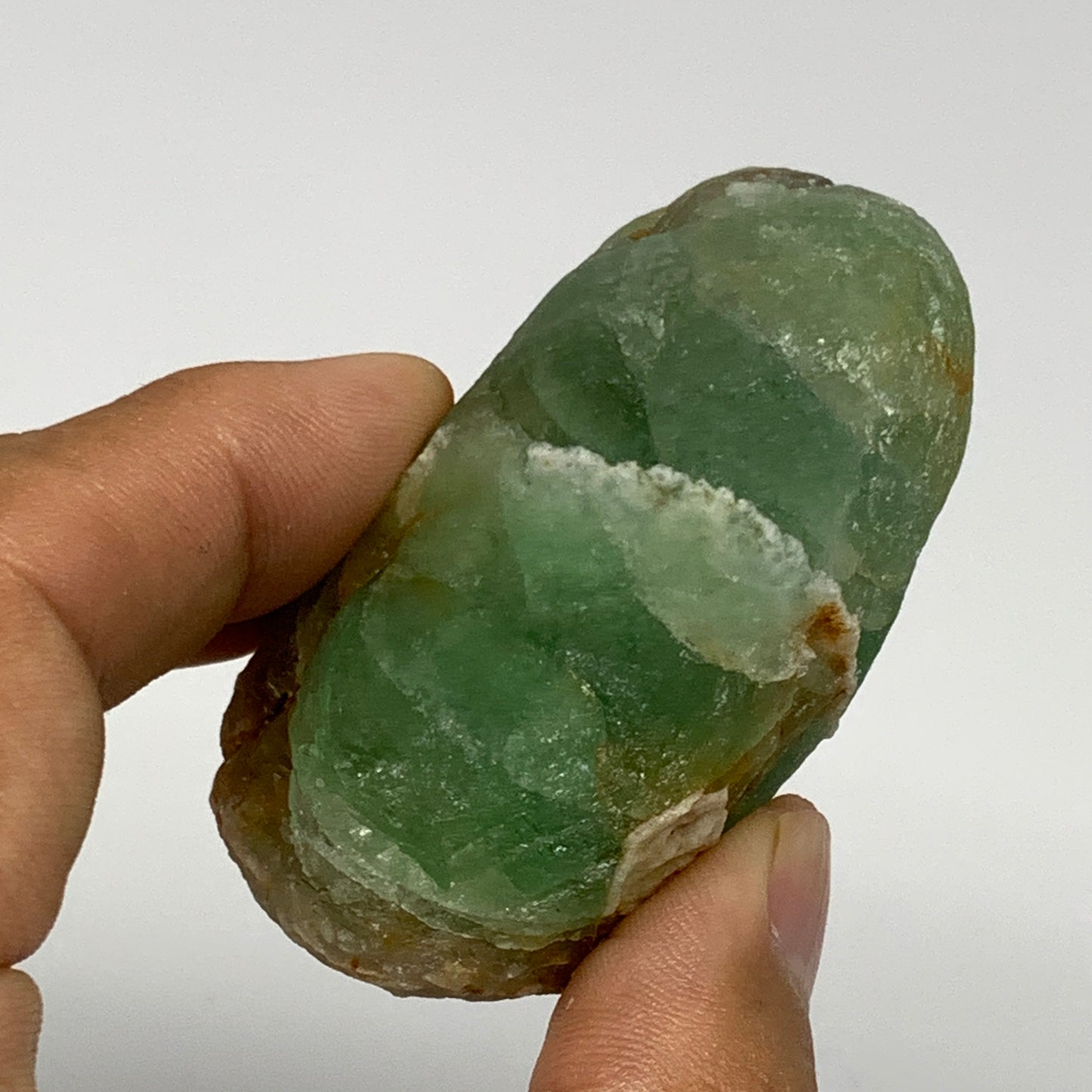 144.8g, 2.5"x1.7"x1.3" Fluorite Tumbled Rough Home Decor @Mexico, B18673