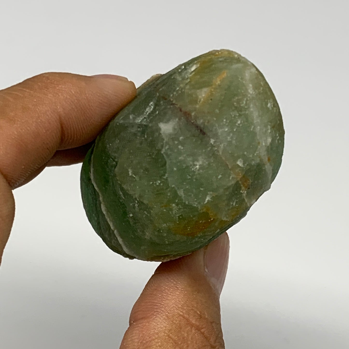 144.8g, 2.5"x1.7"x1.3" Fluorite Tumbled Rough Home Decor @Mexico, B18673