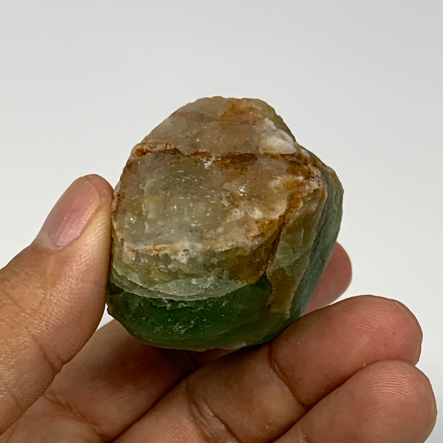 144.8g, 2.5"x1.7"x1.3" Fluorite Tumbled Rough Home Decor @Mexico, B18673