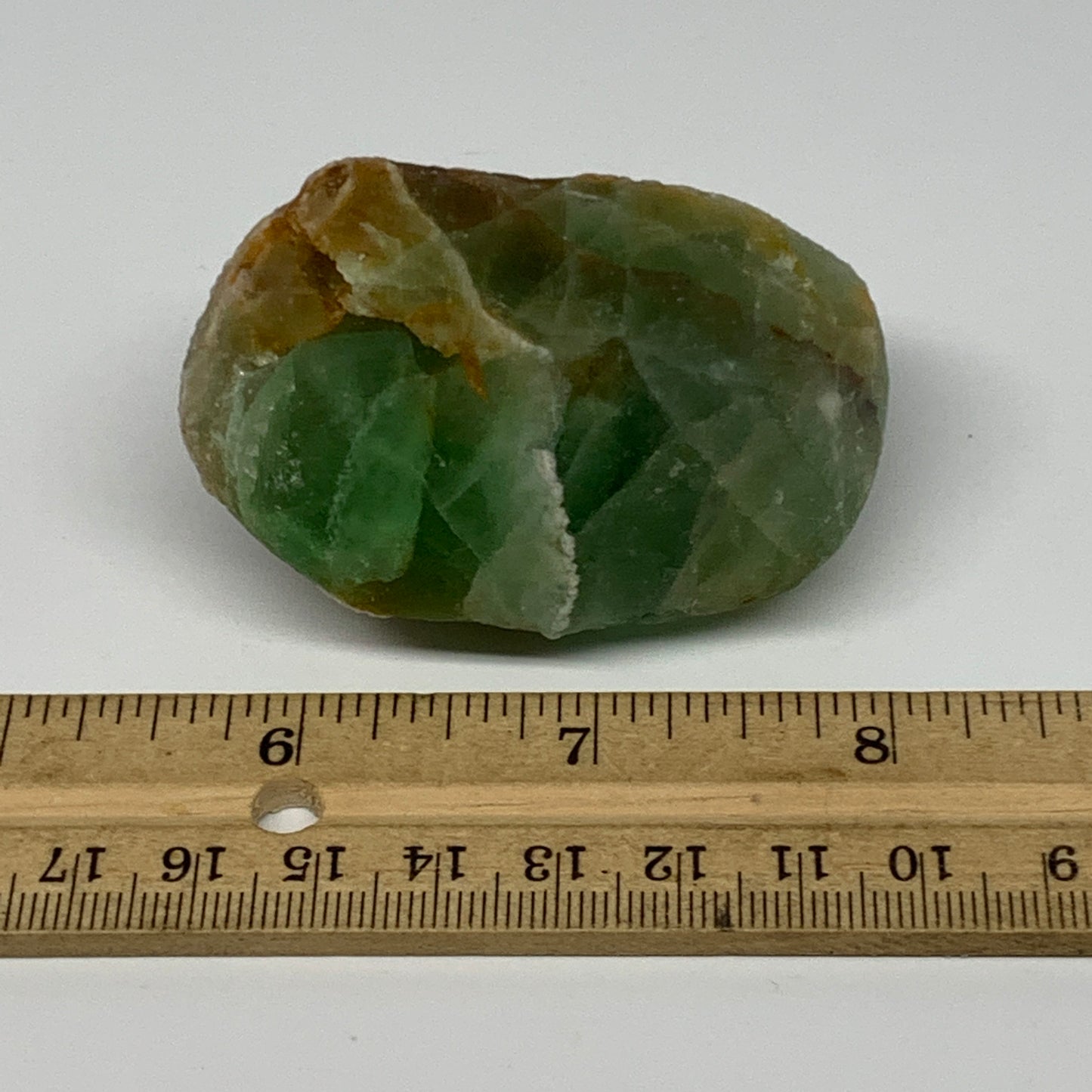 144.8g, 2.5"x1.7"x1.3" Fluorite Tumbled Rough Home Decor @Mexico, B18673