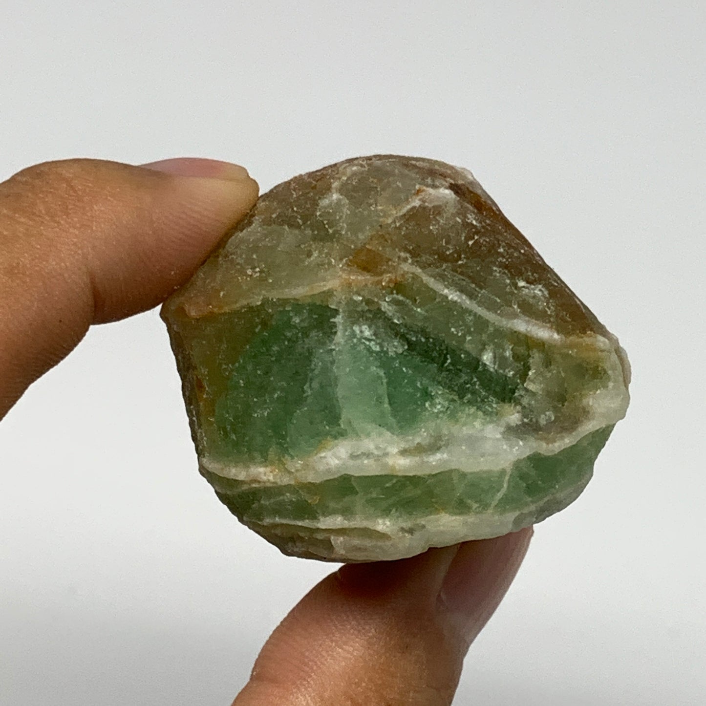 125.7g, 2.2"x1.6"x1.4" Fluorite Tumbled Rough Home Decor @Mexico, B18674