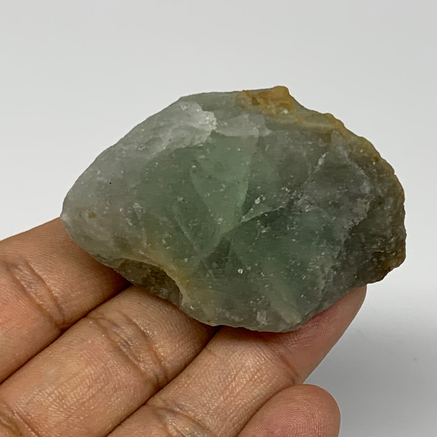 82g, 2.1"x1.5"x1.2" Fluorite Tumbled Rough Home Decor @Mexico, B18675