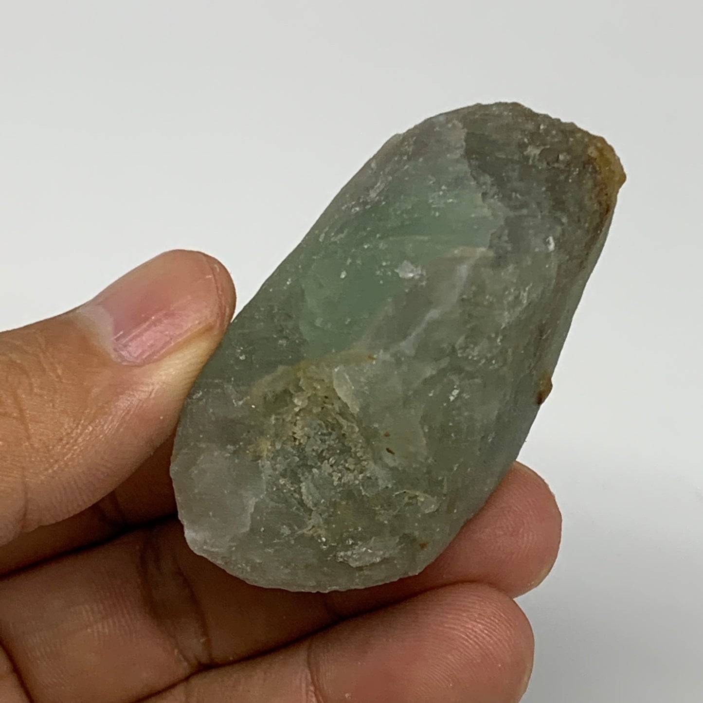 82g, 2.1"x1.5"x1.2" Fluorite Tumbled Rough Home Decor @Mexico, B18675