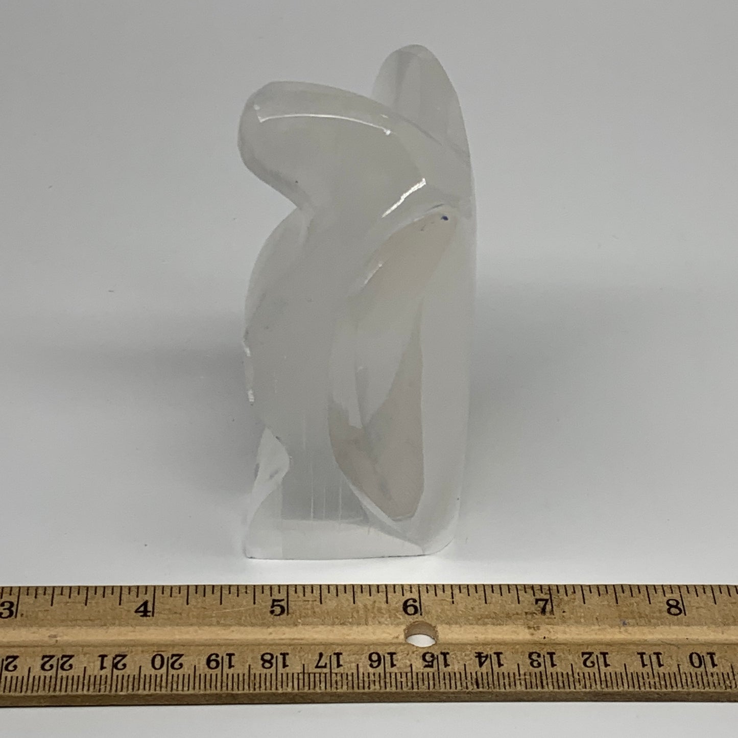 294g, 3.9"x3.1"x1.7"Natural Selenite (Satin Spar) Angel Crystal @Morocco,B8939