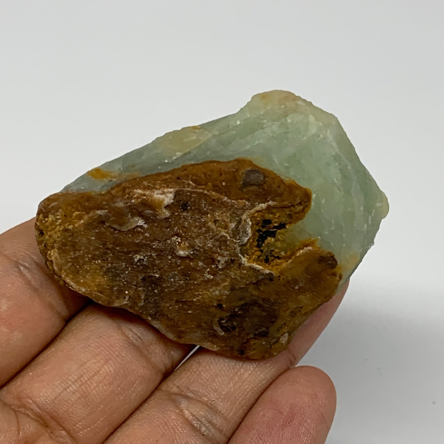 93g, 2.4"x1.6"x1.2" Fluorite Tumbled Rough Home Decor @Mexico, B18679