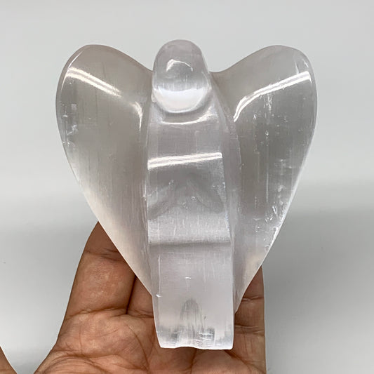 339.2g, 3.9"x3.3"x1.7"Natural Selenite (Satin Spar) Angel Crystal @Morocco,B8944