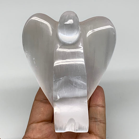 298.9g, 3.9"x3.1"x1.7"Natural Selenite (Satin Spar) Angel Crystal @Morocco,B8948