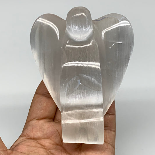 283.7g, 3.9"x3.1"x1.6"Natural Selenite (Satin Spar) Angel Crystal @Morocco,B8952