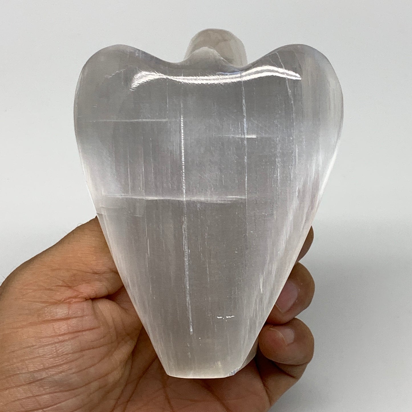 283.7g, 3.9"x3.1"x1.6"Natural Selenite (Satin Spar) Angel Crystal @Morocco,B8952