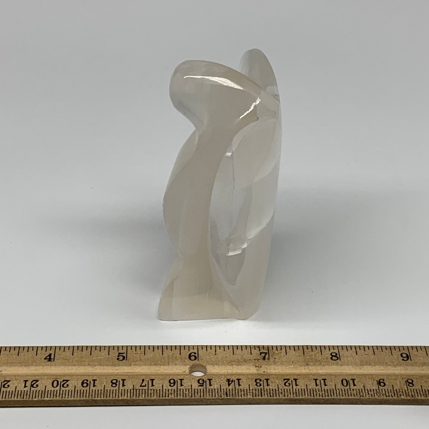 283.7g, 3.9"x3.1"x1.6"Natural Selenite (Satin Spar) Angel Crystal @Morocco,B8952