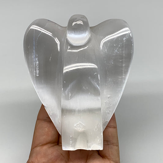 358.2g, 3.9"x3.2"x1.6"Natural Selenite (Satin Spar) Angel Crystal @Morocco,B8956