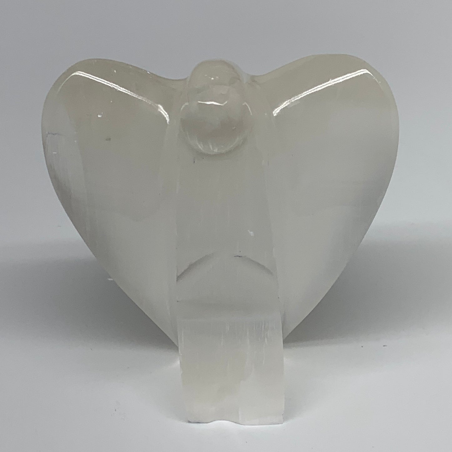 368.3g, 3.9"x3.4"x1.7"Natural Selenite (Satin Spar) Angel Crystal @Morocco,B8957