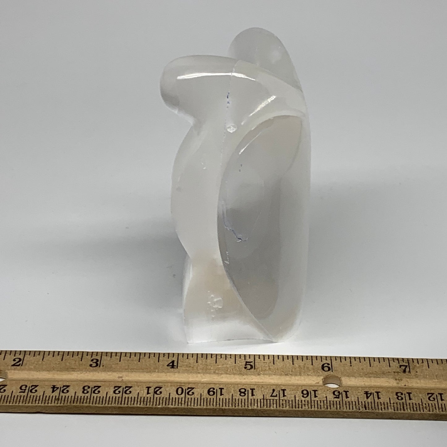 394.9g, 3.9"x3.4"x1.8"Natural Selenite (Satin Spar) Angel Crystal @Morocco,B8965