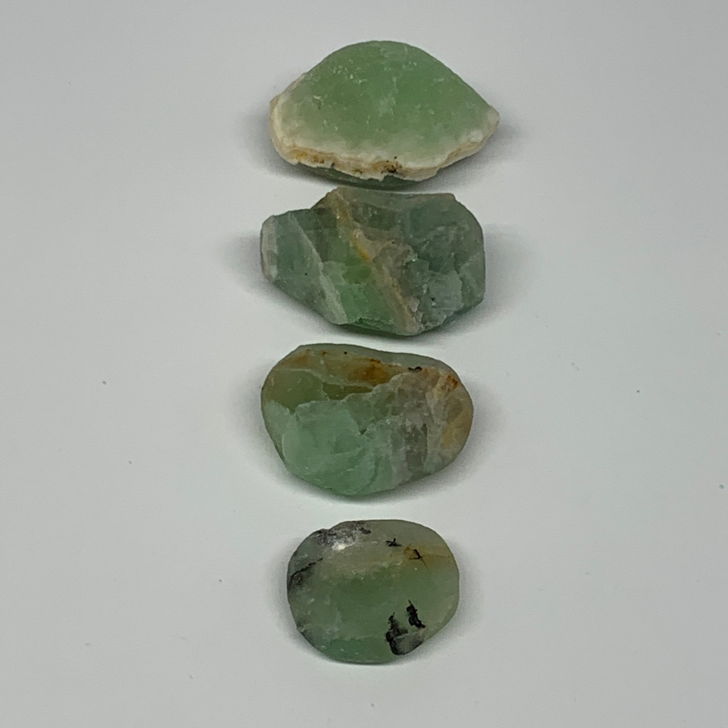 157.7g,1.2"-1.9", 4pcs, Fluorite Tumbled Rough/Semi- Polished @Mexico, B18716