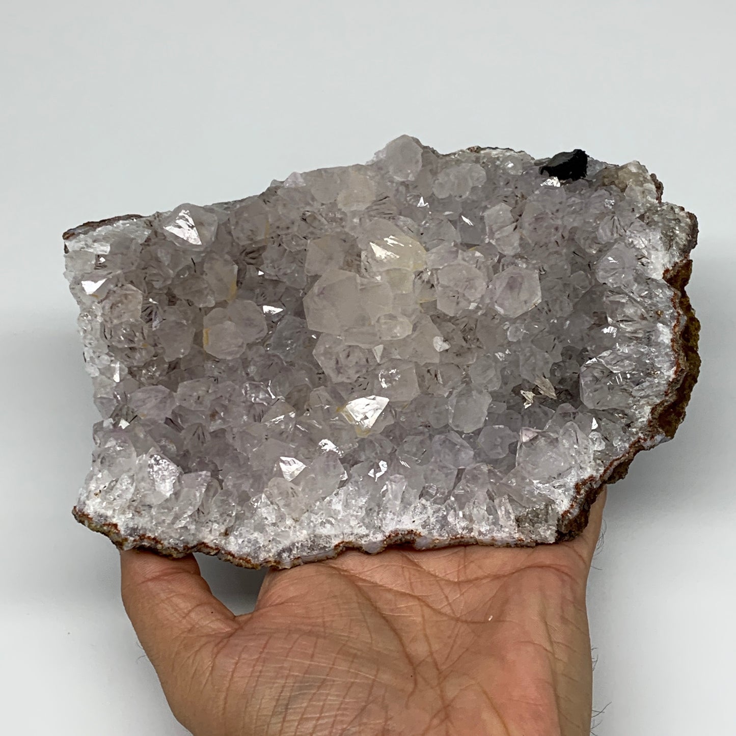 936g, 6.5"x4.9"x1.7", Rare Manganese Cluster With Quartz Mineral Specimen,B10657