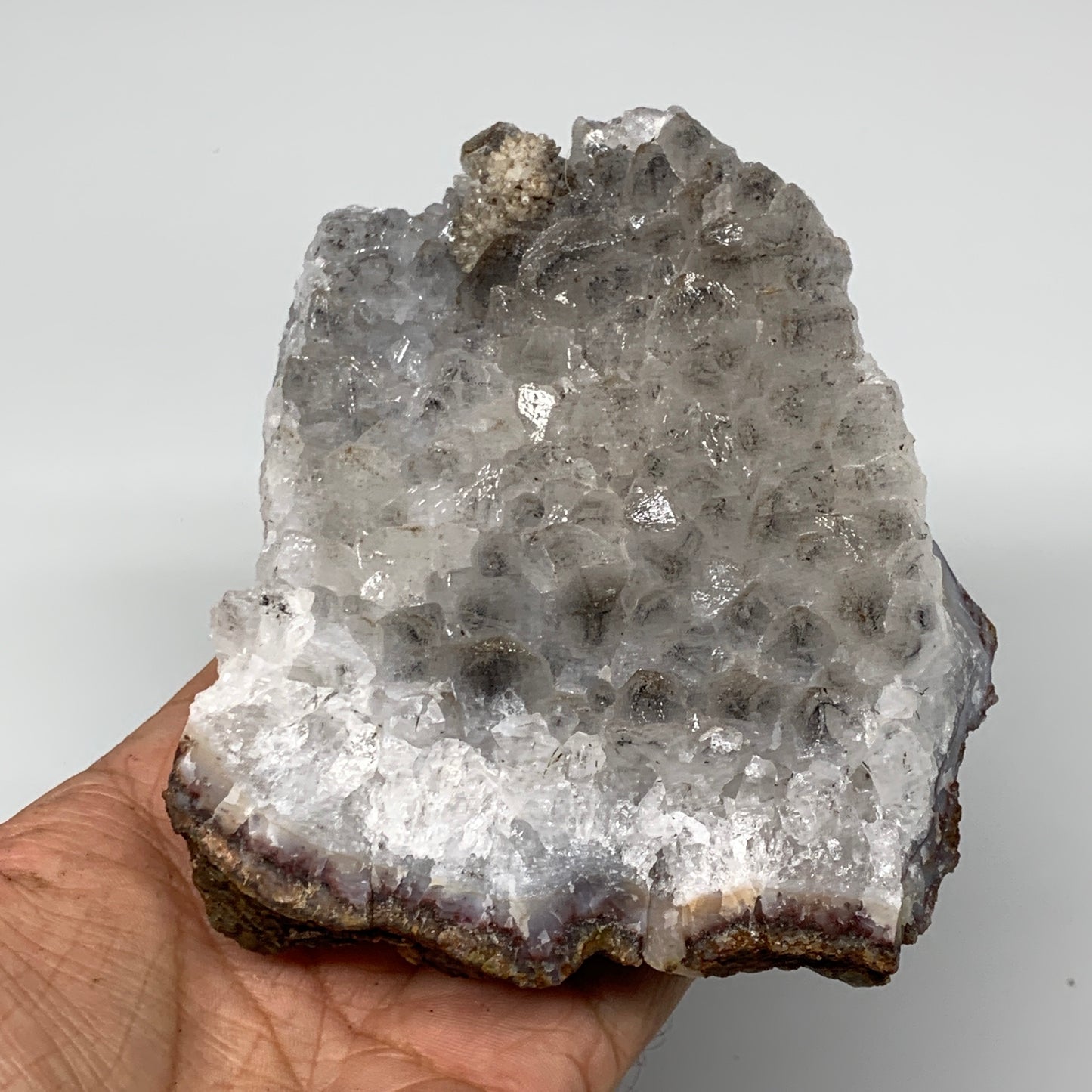 592g, 4.5"x4"x1.5", Rare Manganese Cluster With Quartz Mineral Specimen,B10660