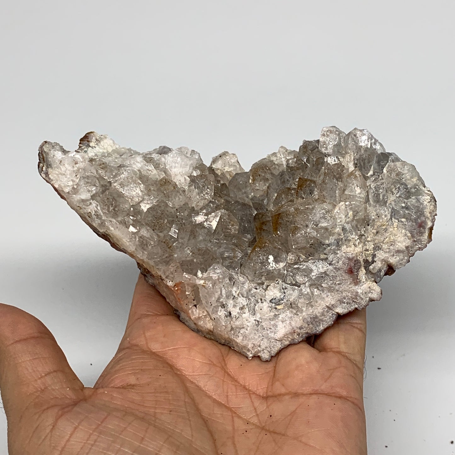 346g, 4.9"x1.9"x1.7", Rare Manganese Cluster With Quartz Mineral Specimen,B10663