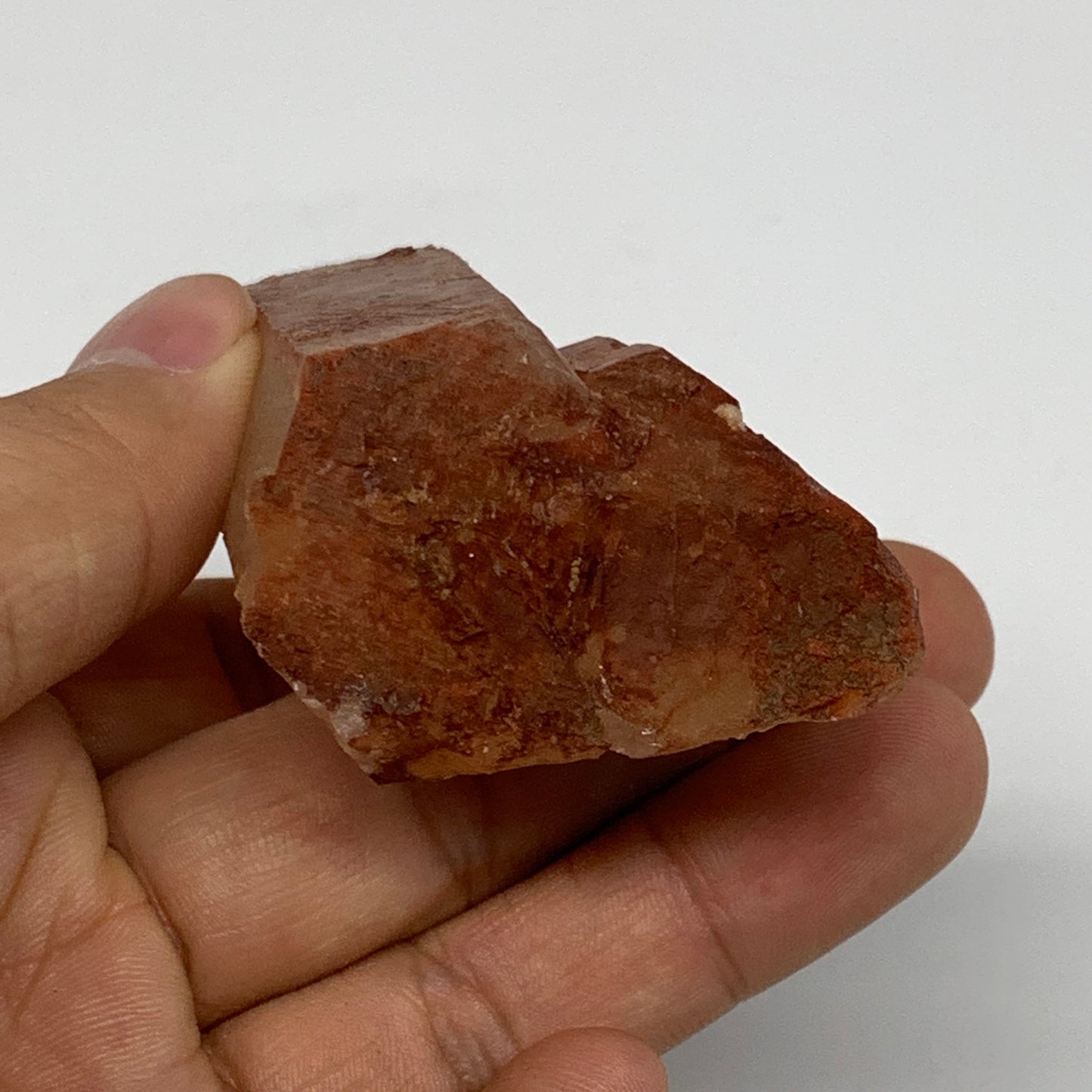 114.9g, 3.3"x1.7"x1.1", Natural Red Quartz Crystal Terminated @Morocco, B11501