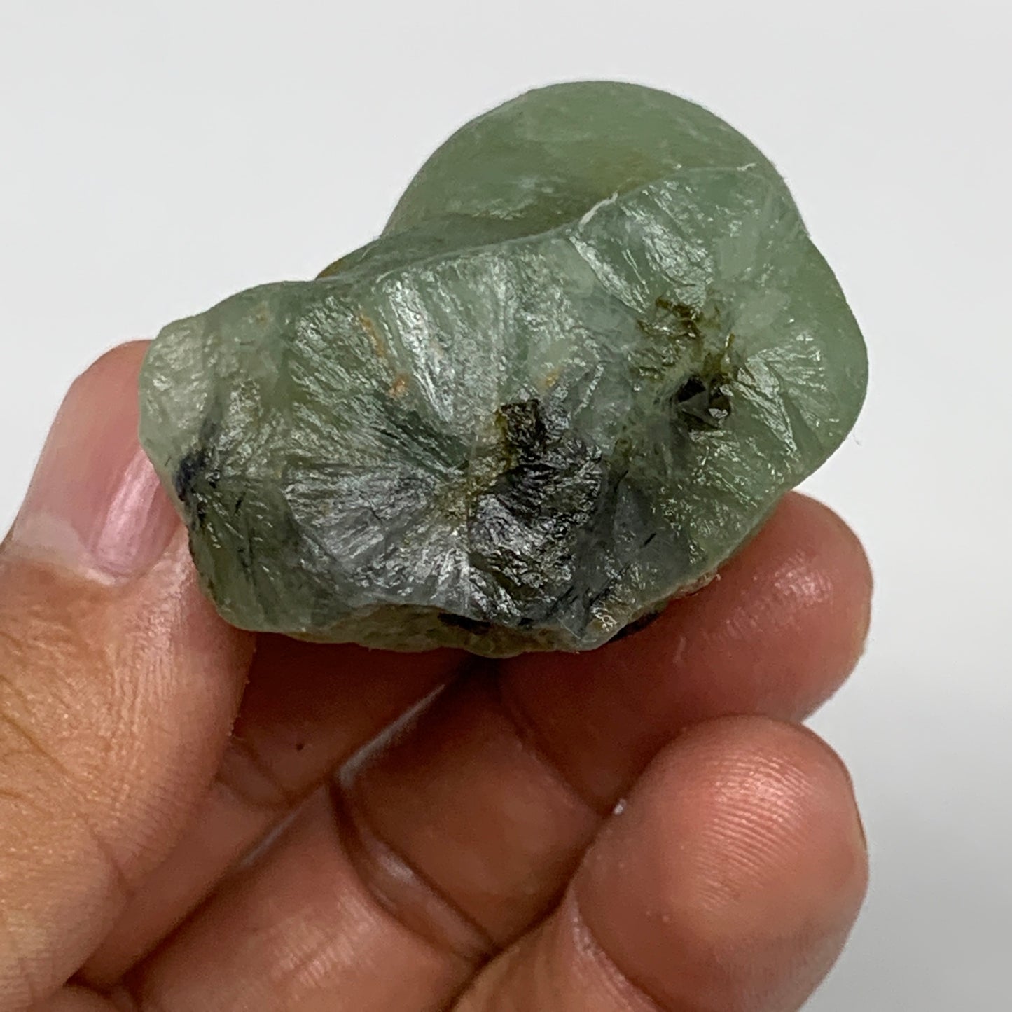 67.6g, 1.8"x1.4"x1.2" Prehnite With Epidote Inclusion Mineral Specimen, B7031