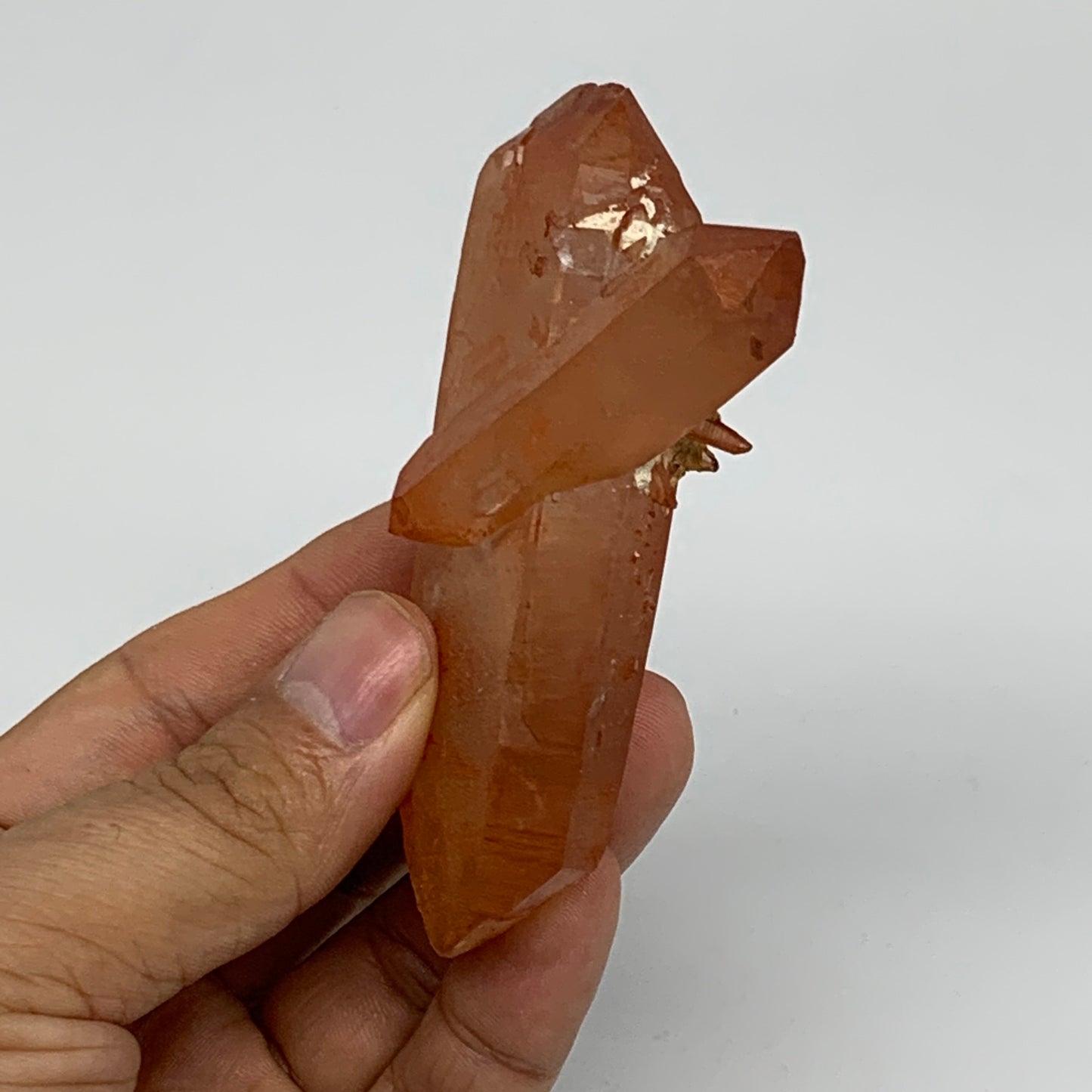 87.5g, 3.4"x2"x1", Natural Red Quartz Crystal Terminated @Morocco, B11503