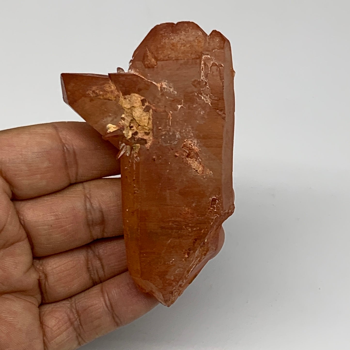 87.5g, 3.4"x2"x1", Natural Red Quartz Crystal Terminated @Morocco, B11503