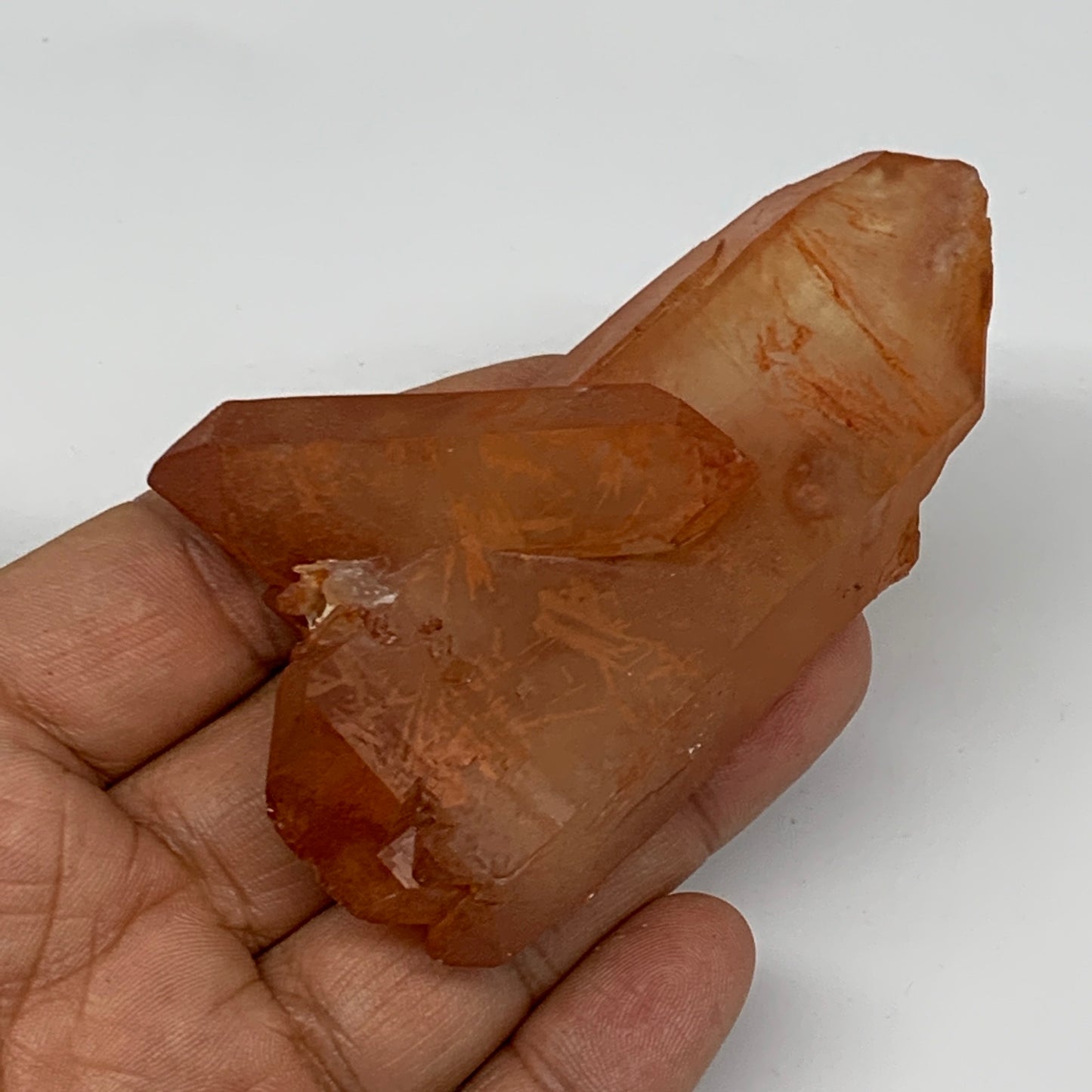 87.5g, 3.4"x2"x1", Natural Red Quartz Crystal Terminated @Morocco, B11503