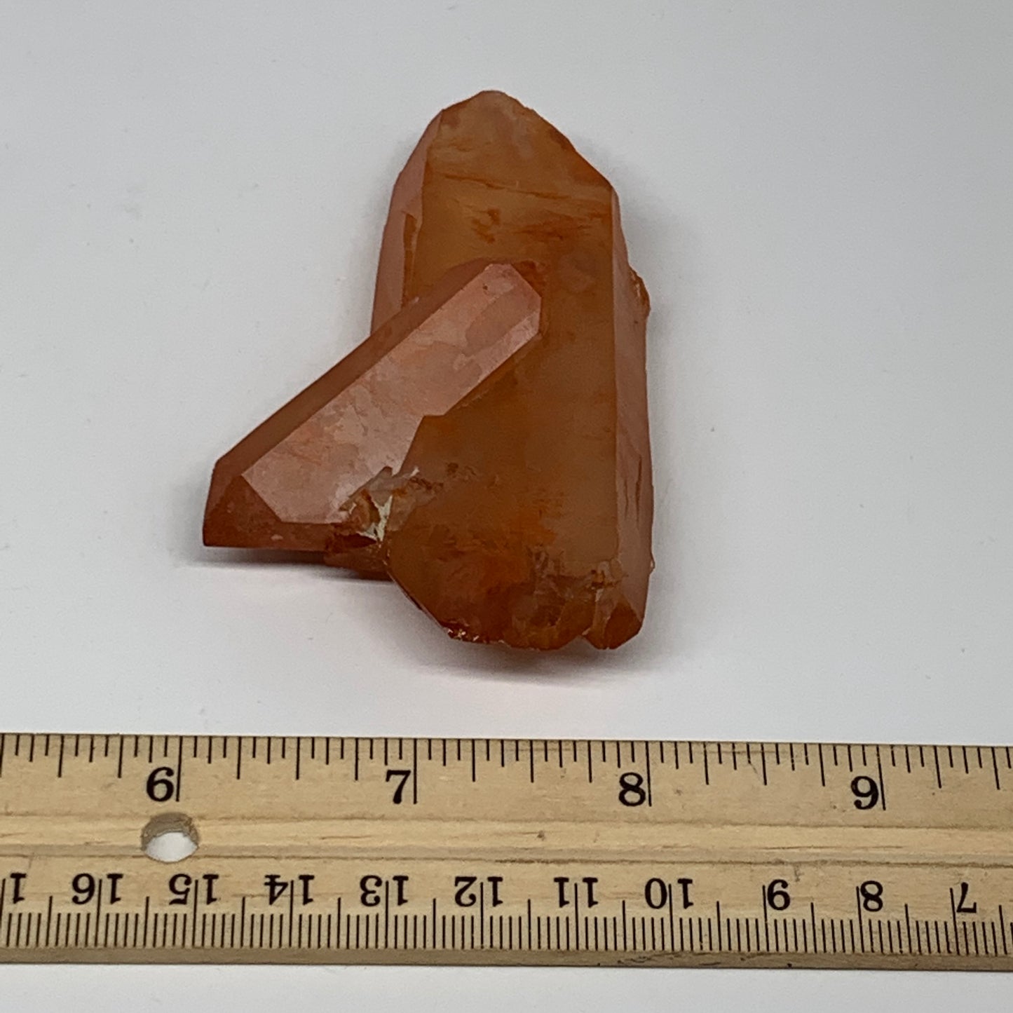 87.5g, 3.4"x2"x1", Natural Red Quartz Crystal Terminated @Morocco, B11503