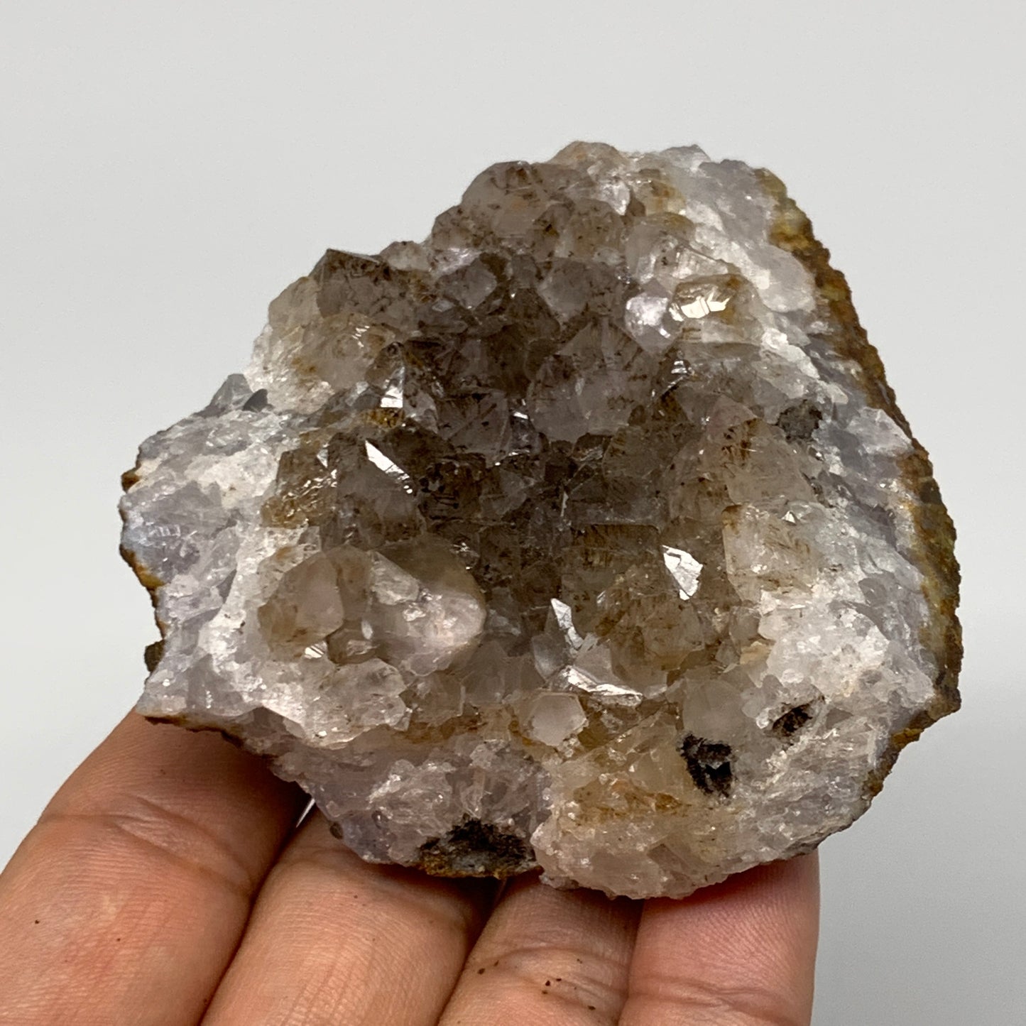 188g, 2.9"x2.7"x1", Rare Manganese Cluster With Quartz Mineral Specimen,B10670