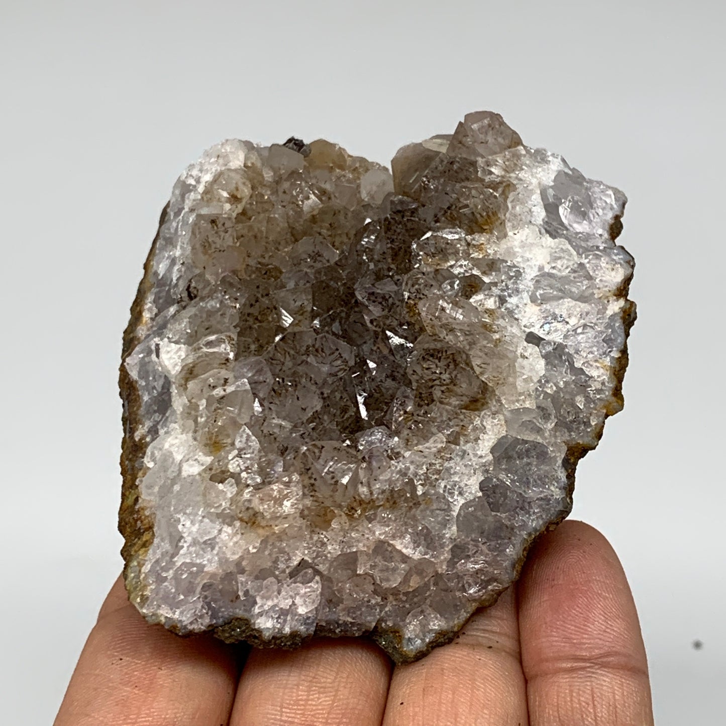 188g, 2.9"x2.7"x1", Rare Manganese Cluster With Quartz Mineral Specimen,B10670