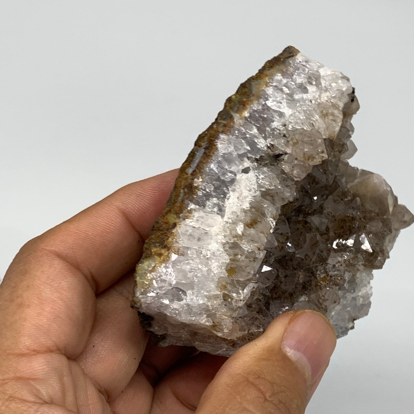 188g, 2.9"x2.7"x1", Rare Manganese Cluster With Quartz Mineral Specimen,B10670