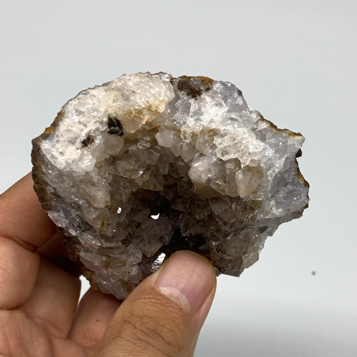 188g, 2.9"x2.7"x1", Rare Manganese Cluster With Quartz Mineral Specimen,B10670