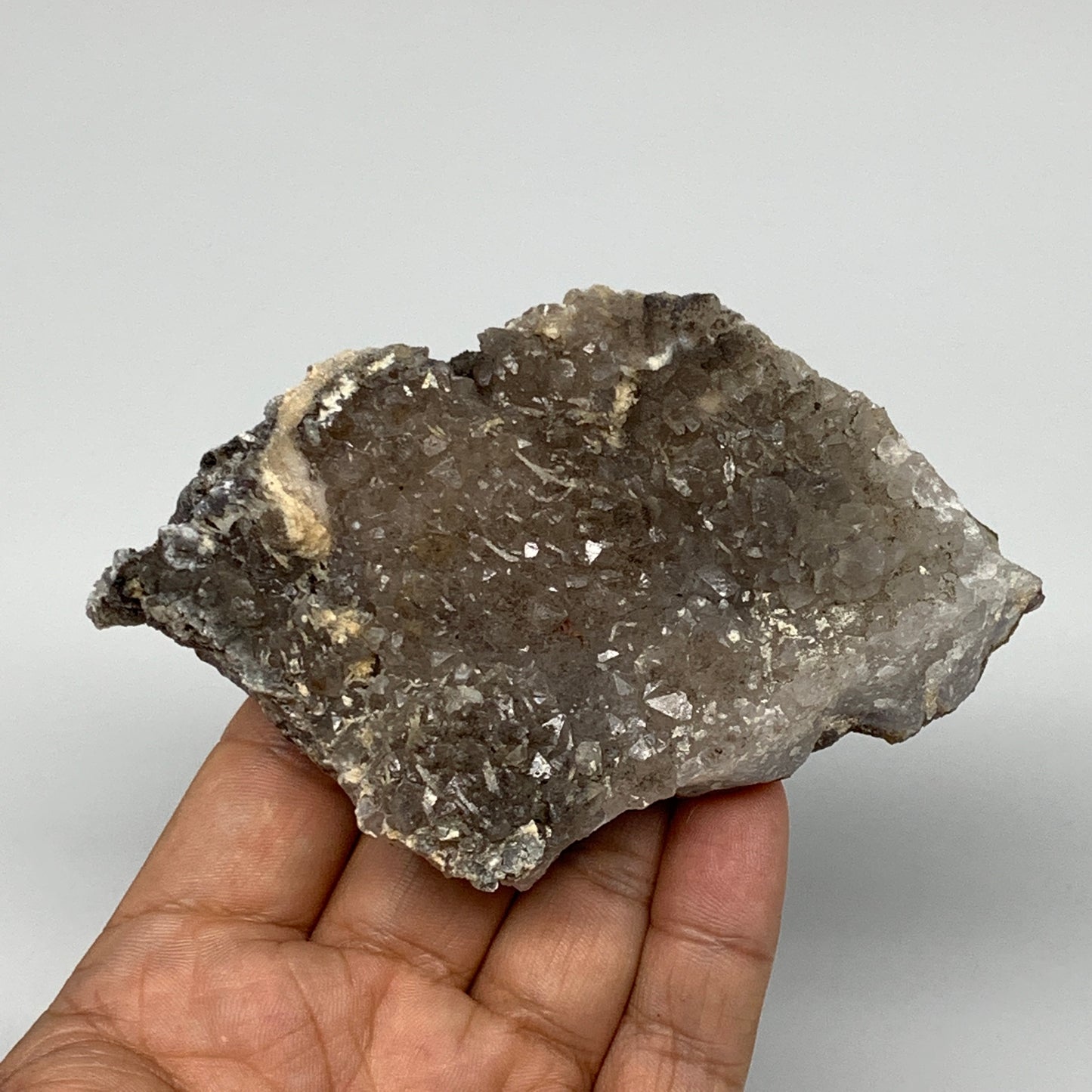 196g, 4.3"x2.5"x1.2", Rare Manganese Cluster With Quartz Mineral Specimen,B10671