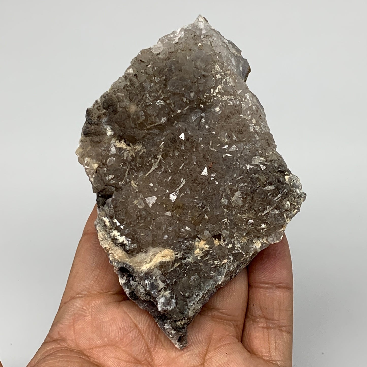 196g, 4.3"x2.5"x1.2", Rare Manganese Cluster With Quartz Mineral Specimen,B10671