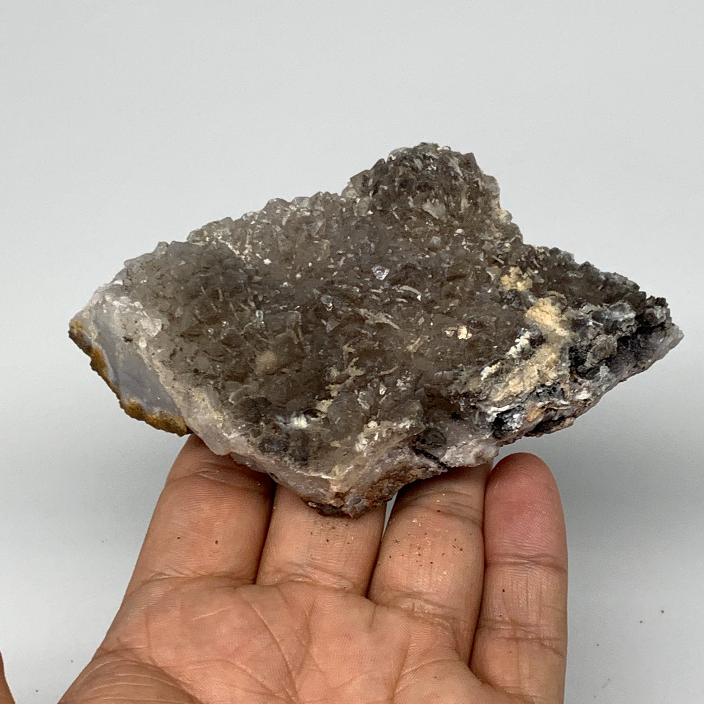 196g, 4.3"x2.5"x1.2", Rare Manganese Cluster With Quartz Mineral Specimen,B10671