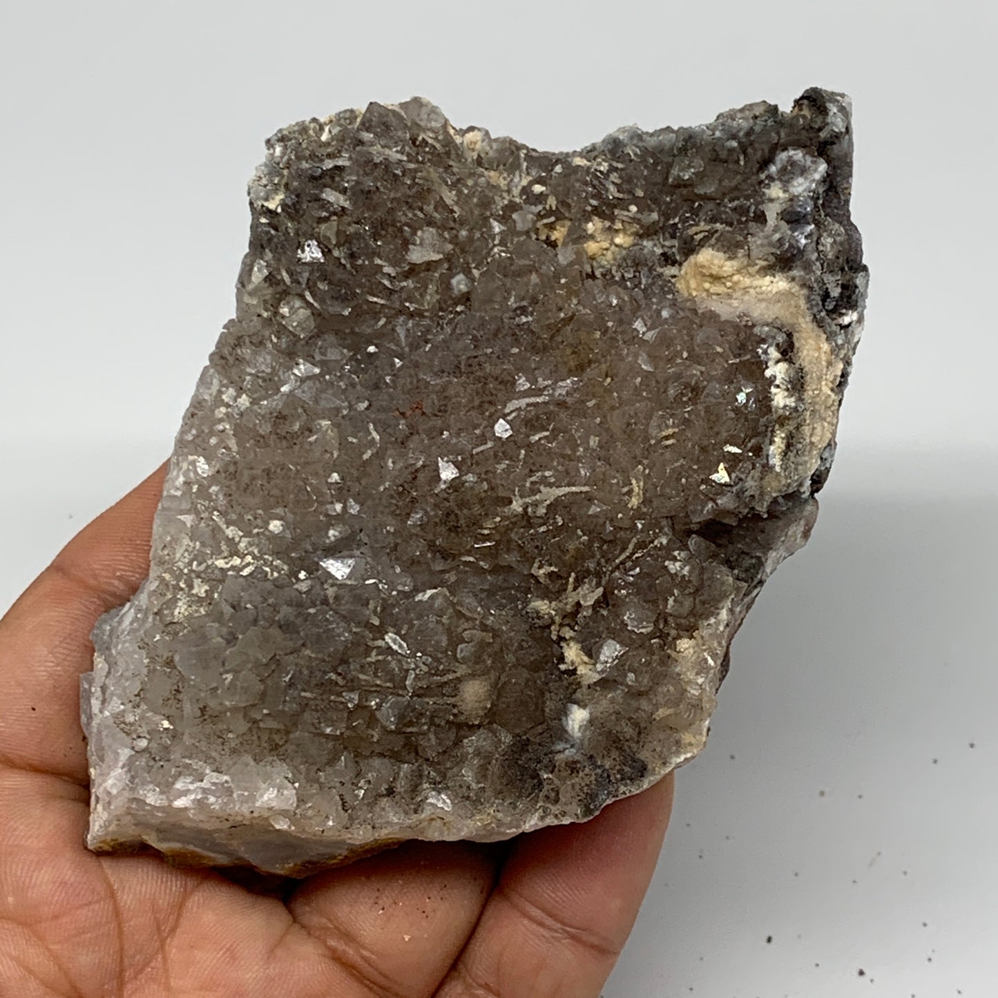 196g, 4.3"x2.5"x1.2", Rare Manganese Cluster With Quartz Mineral Specimen,B10671