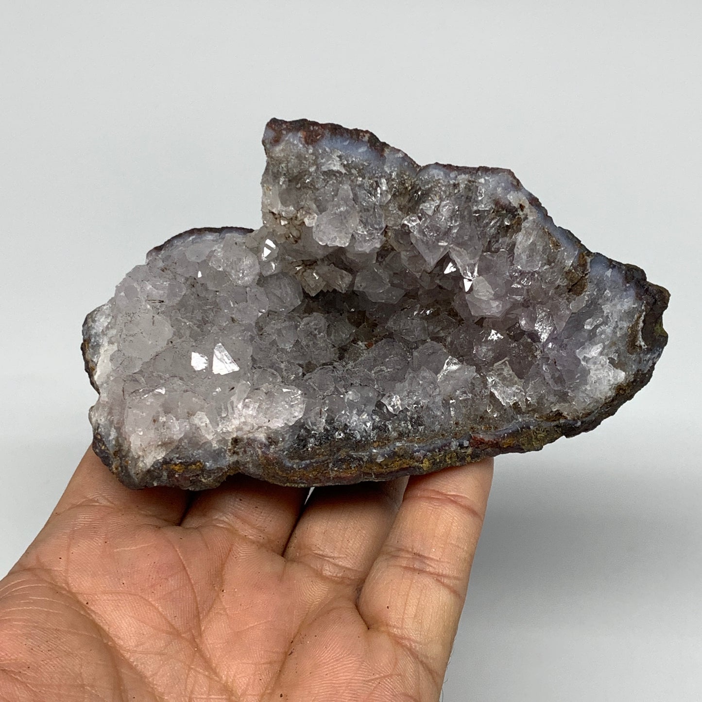 232.9g, 4.2"x2.5"x1.1", Rare Manganese Cluster With Quartz Mineral Specimen,B106